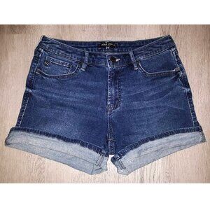 Dear John American Classic Short Jean Shorts Size 28 Distressed Denim Dark Wash